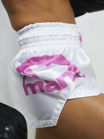 MANTO SPODENKI MUAY THAI DUAL BIAŁE