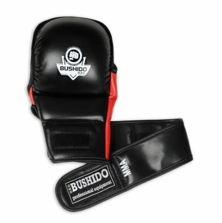 RĘKAWICE MMA DBX BUSHIDO SPARINGOWE CZARNO-CZERWONE