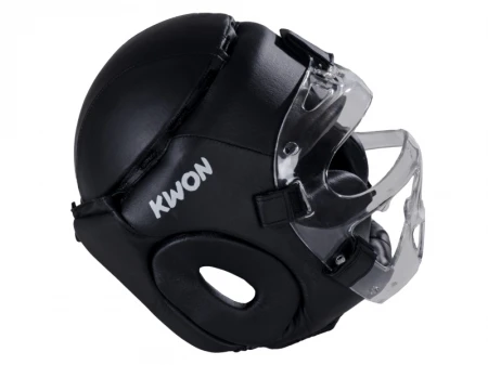 KWON FIGHT - KASK Z MASKĄ I OCHRONĄ GÓRY GŁOWY