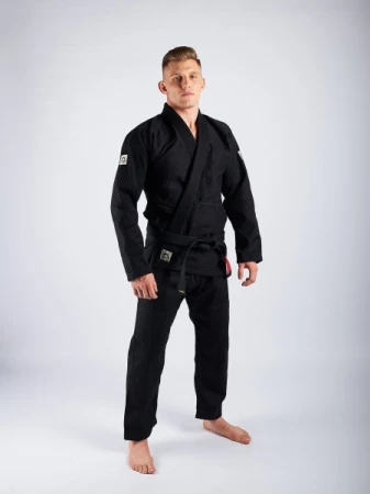 KIMONO DO BJJ MANTO "BASE" 2.0. CZARNE