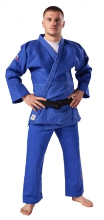 NIEBIESKIE JUDOGI SLIM DANRHO ULTIMATE IJF RED LABELOD 2022 (G 750)