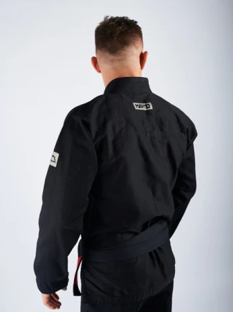 KIMONO DO BJJ MANTO "BASE" 2.0. CZARNE