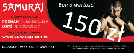 BON UPOMINKOWY O WARTOŚCI  150 ZŁ