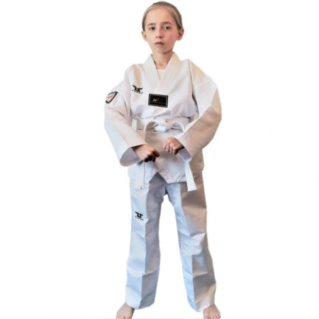 DOBOK TUSAH EASY- FIT LITE UNIFORM Z BIAŁĄ PLISĄ - WT APPROVED