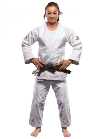 JUDOGI DANRHO ULTIMATE SLIM IJF RED LABEL BIAŁE (G 750)