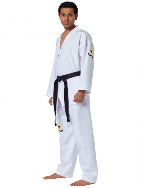 DOBOK KWON FIGHTLITE Z BIAŁĄ PLISĄ WT RECOGNIZED