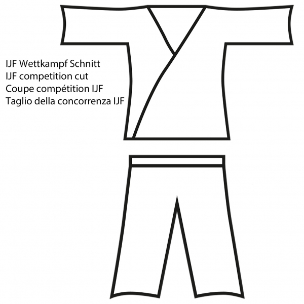 NIEBIESKIE JUDOGI SLIM DANRHO ULTIMATE IJF RED LABELOD 2022 (G 750)