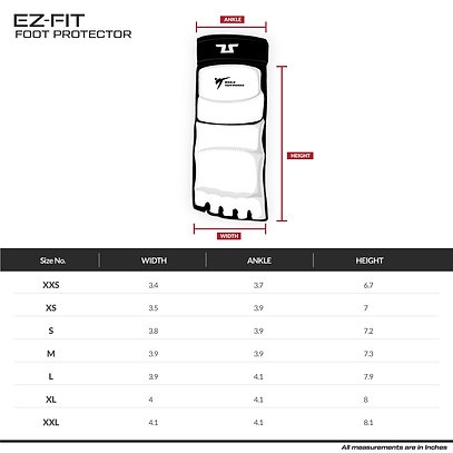 OCHRANIACZE STÓP DO TAEKWONDO EZ FIT - TUSAH