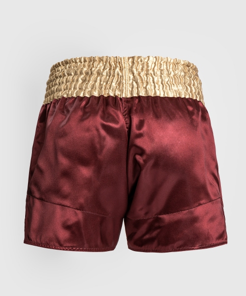 VENUM SPODENKI MUAY THAI CLASSIC BURGUNDY/GOLD/WHITE