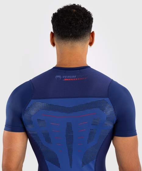 VENUM TECHNICAL 3.0 RASHGUARD - KRÓTKI RĘKAW - NIGHT BLUE