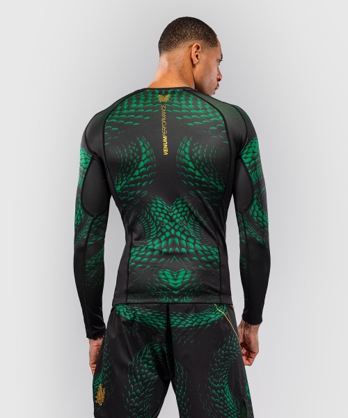 VENUM MATUPA RASHGUARD DŁUGI RĘKAW BLACK/GREEN/GOLD