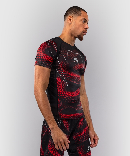 RASHGUARD VENUM MATUPA KRÓTKI RĘKAW BLACK/RED/SILVER