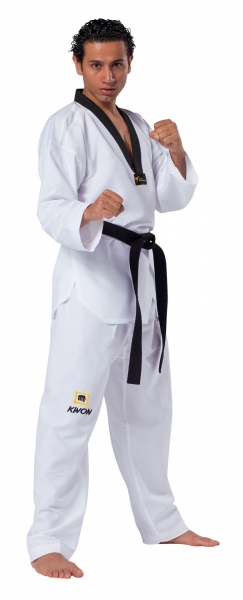 DOBOK KWON FIGHTLITE Z CZARNĄ PLISĄ WT RECOGNIZED