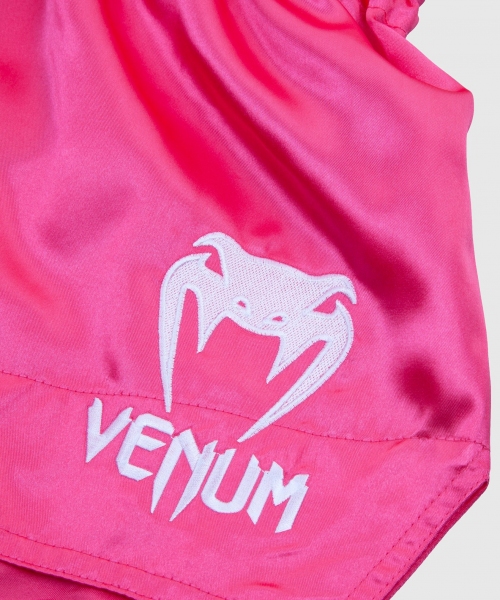 VENUM SPODENKI MUAY THAI CLASSIC PINK/WHITE