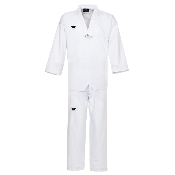 DOBOK TUSAH STARTER WT APPROVED WHITE V NECK- KPL Z PASEM